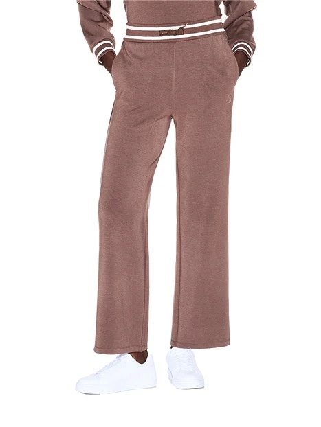 JOGGERS  IN MISTO VISCOSA DONNA MARRONE