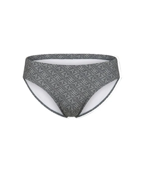 SLIP DA BAGNO CON LOGO ALL OVER UOMO VERDE