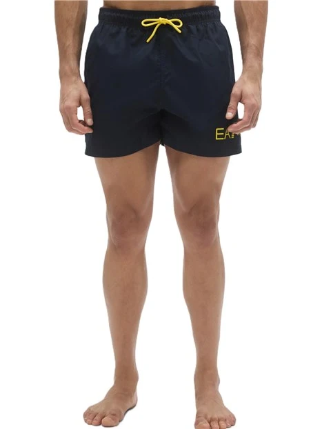 COSTUME BOXER CON FASCIA ELASTICA CON COULISSE UOMO BLU CHIARO