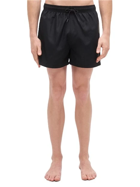 COSTUME BOXER CON COULISSE E FODERA IN RETE UOMO NERO