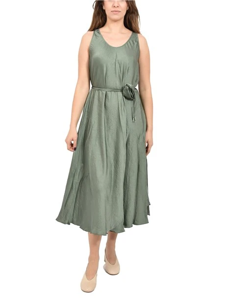 VESTITO LUNGO SVASATO DONNA VERDE