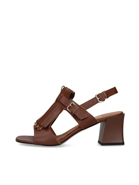 SANDALI 763K024 DONNA MARRONE
