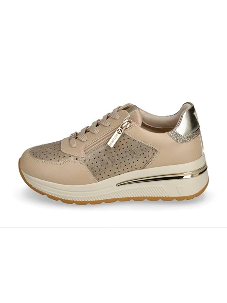 SNEAKERS BASSE V35302AZ DONNA BEIGE