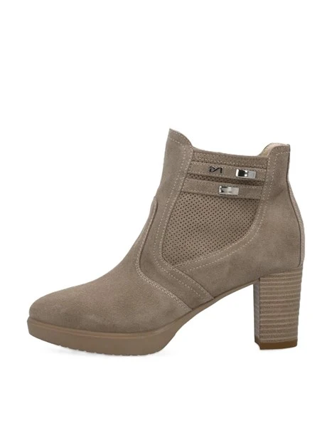 STIVALETTI TACCO BASSO E615081D DONNA BEIGE