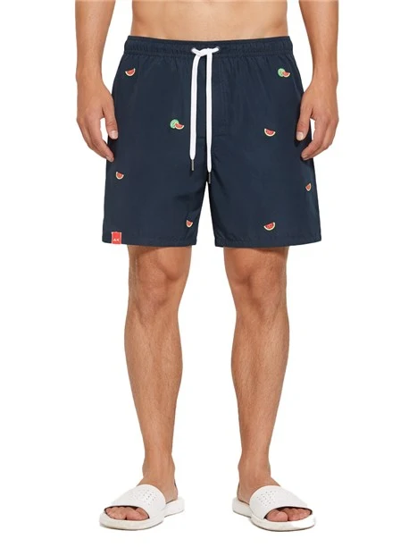 COSTUME BOXER CON RICAMBI FANTASIA UOMO BLU