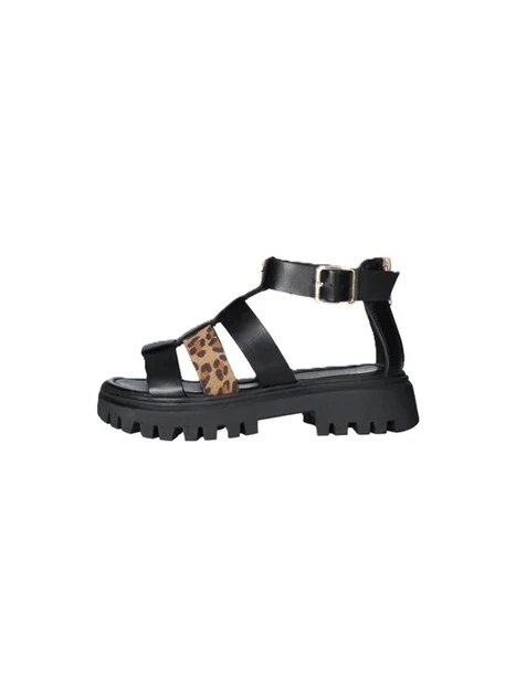 SANDALI T-611-W DONNA NERO