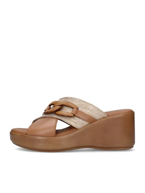 SANDALI TS61438 DONNA MARRONE