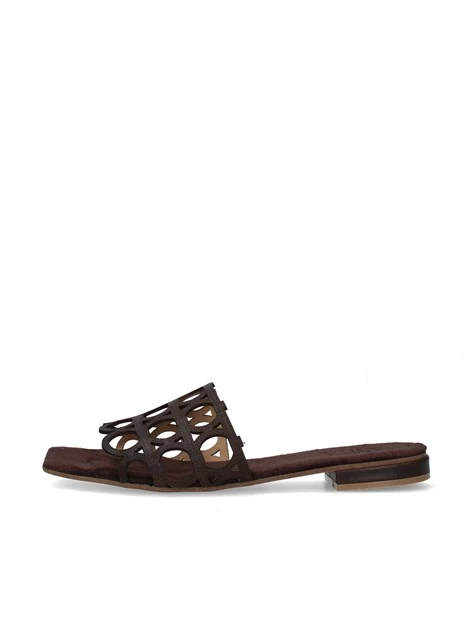 SANDALI Q15-ISEO DONNA MARRONE