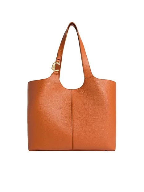 BORSA A SPALLA C-EASY LARGE E1SHA110101 DONNA ARANCIO