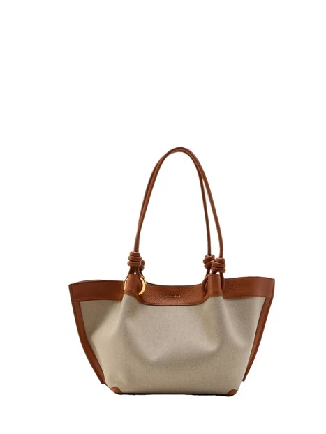 BORSA A SPALLA FINN E1U06110201 DONNA AVORIO/NERO