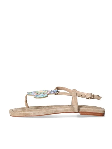 SANDALI V268418 DONNA BEIGE