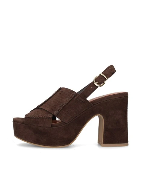 SANDALI AL363 DONNA MARRONE