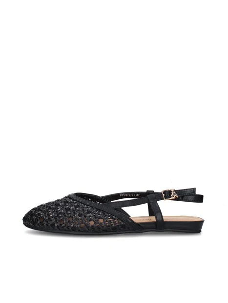 SLINGBACK  PJ379 DONNA NERO