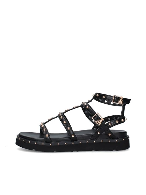 SANDALI PJ398 DONNA NERO