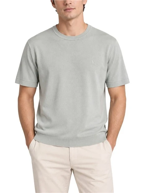 T-SHIRT MANICA CORTA SLIM FIT UOMO VERDE