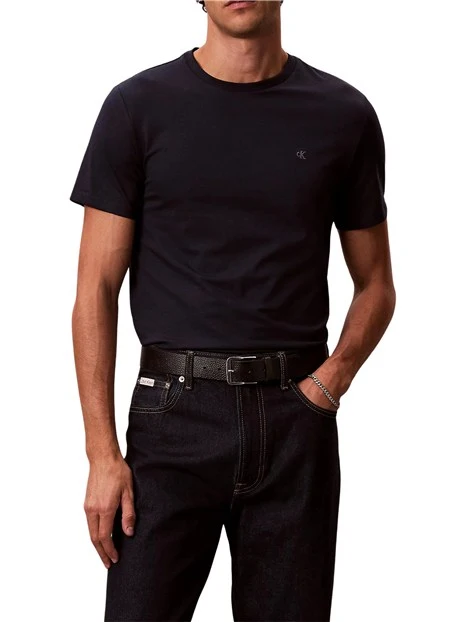 T-SHIRT MANICHE CORTE GIROCOLLO SLIM UOMO BLU
