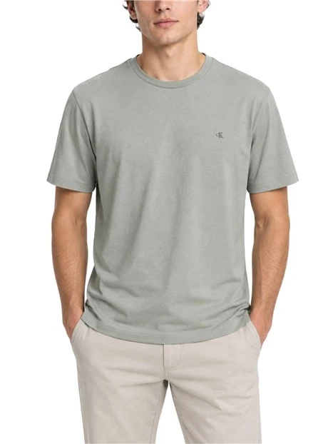 T-SHIRT MANICHE CORTE GIROCOLLO SLIM UOMO VERDE