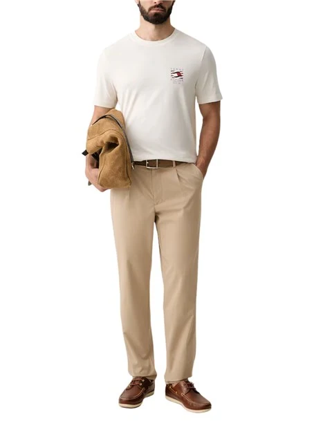 PANTALONI CHINO TAGLIO REGULAR UOMO BEIGE