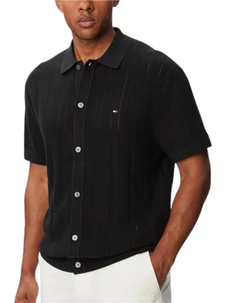 CAMICIA MANICA CORTA REGULAR FIT UOMO NERO