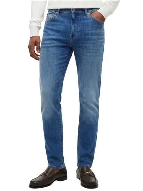 JEANS SKINNY E SLIM DENIM 5 TASCHE UOMO BLU
