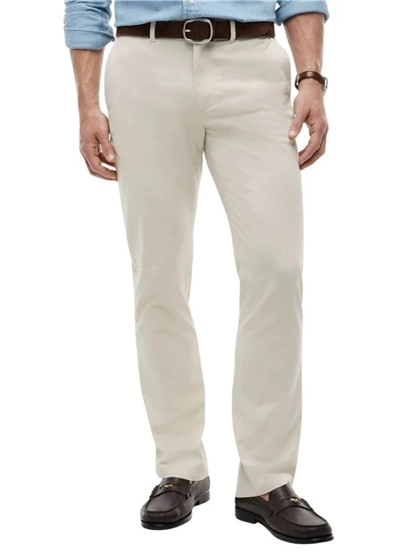 PANTALONI CHINO GAMBA DRITTA UOMO BIANCO