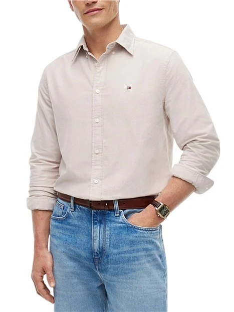 CAMICIA CASUAL BUTTON DOWN UOMO BEIGE