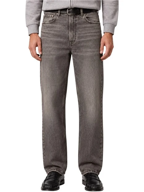 JEANS REGULAR AFFUSOLATI UOMO GRIGIO