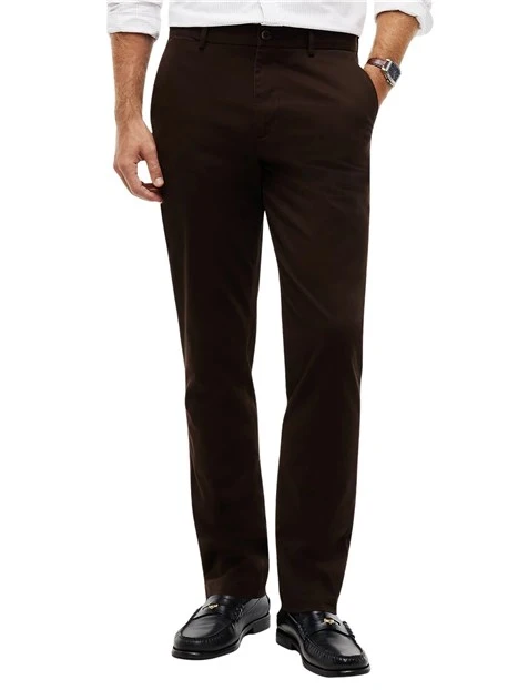 PANTALONI CHINO MW0MW40262 SLIM FIT UOMO MARRONE