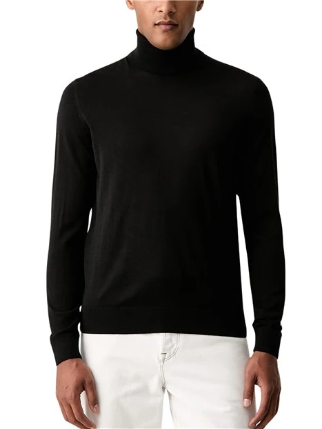 MAGLIA DOLCEVITA IN LANA UOMO NERO