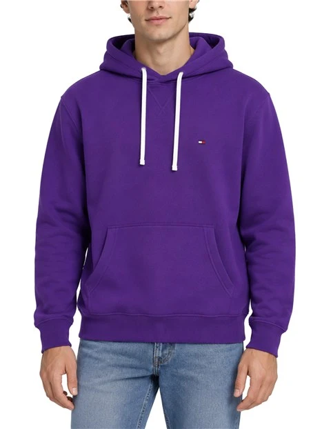 FELPA CON CAPPUCCIO UOMO VIOLA