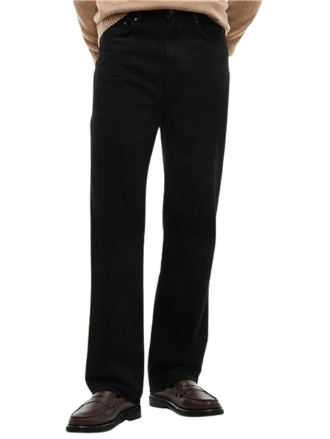 JEANS A GAMBA AMPIA UOMO NERO