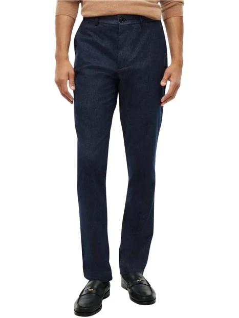 PANTALONI CHINO DRITTI UOMO BLU