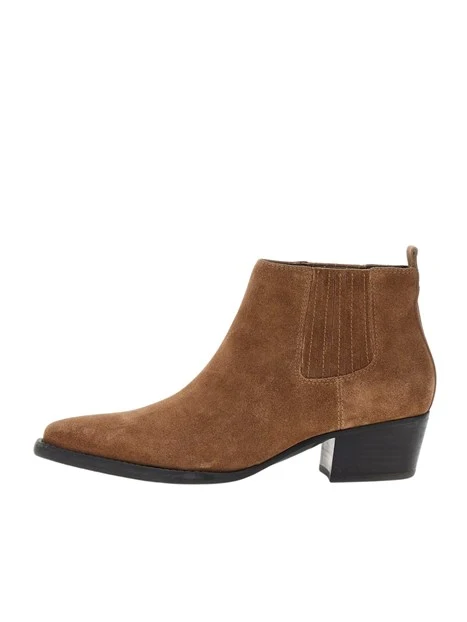 STIVALETTI TACCO BASSO FLTWYISUE10 WESTERN DONNA MARRONE