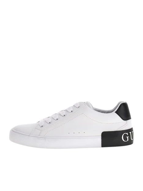 SNEAKERS BASSE TALLONE LOGATO UOMO BIANCO