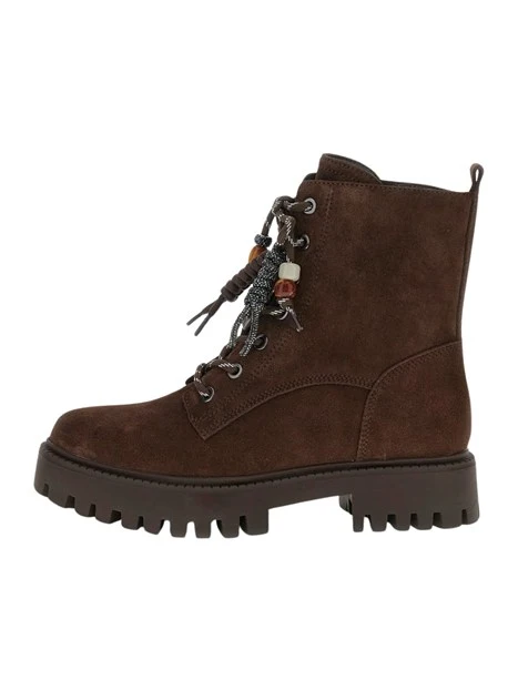 ANFIBI FLFFIZSUE10 LACCI CON PERLINE DONNA MARRONE