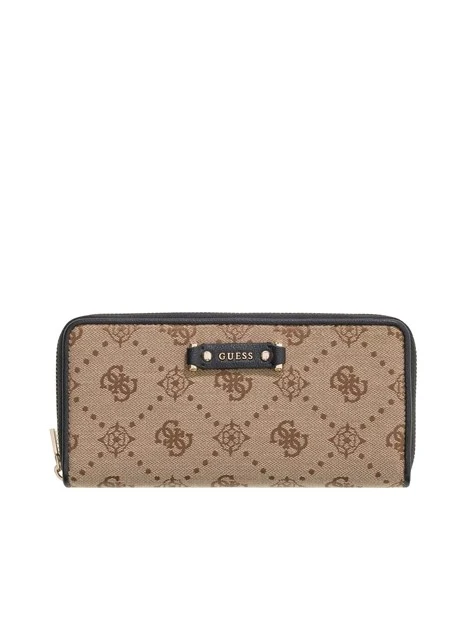 PORTAFOGLIO CON LOGO ALL OVER DONNA BEIGE