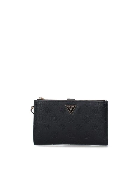 PORTAFOGLIO CON LOGO IMPRESSO DONNA NERO