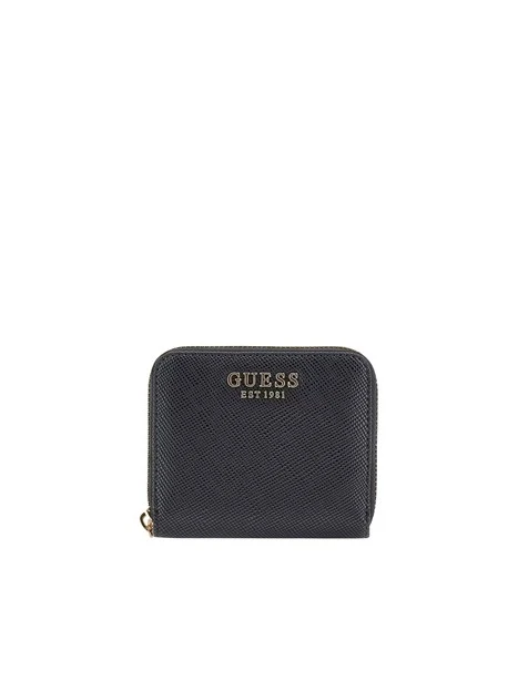 PORTAFOGLIO CON FINITURA TEXTURE DONNA NERO