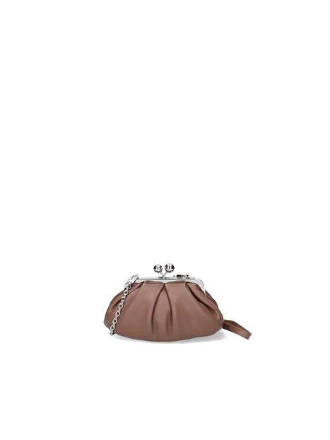 BORSA A MANO PASTICCINO IN MONTONE NAPPATO DONNA CUOIO