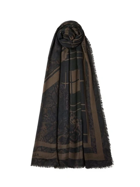 STOLA STAMPATA IN TWILL DI MODAL DONNA BEIGE