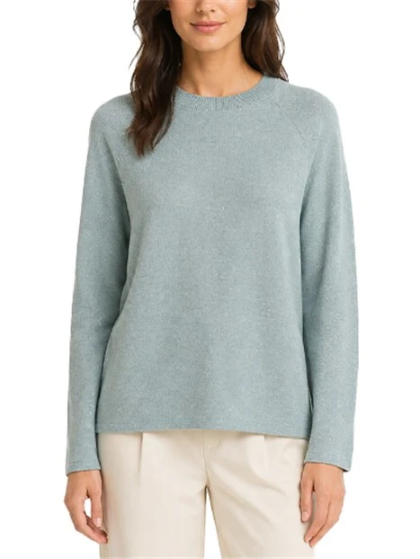 MAGLIA GIROCOLLO  CON LUREX E PAILLETTES DONNA VERDE