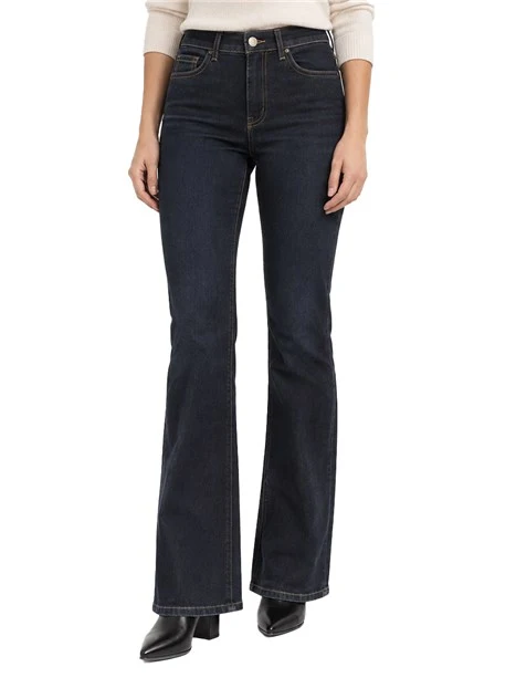 JEANS SLIM FIT CON GAMBA SVASATA DONNA BLU