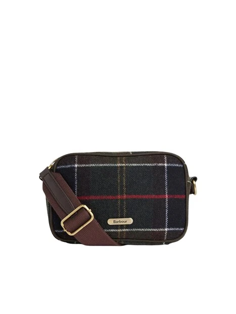 BORSA A TRACOLLA MINI IN TARTAN DONNA VERDE
