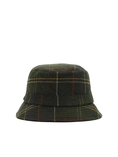 CAPPELLO A SECCHIELLO IN TARTAN DONNA VERDE