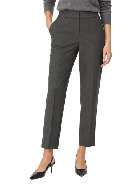 PANTALONI CHINO SEMIADERENTI IN TESSUTO STRETCH DONNA GRIGIO