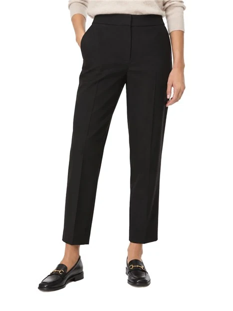 PANTALONI CHINO SEMIADERENTI IN TESSUTO STRETCH DONNA NERO
