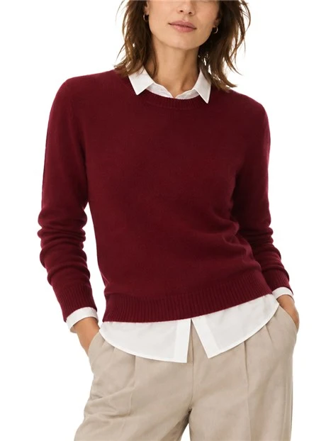 MAGLIA GIROCOLLO IN PURA LANA DONNA NERO