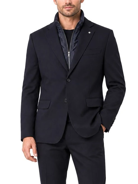 GIACCA SARTORIALE CON FODERA RIMOVIBILE UOMO BLU