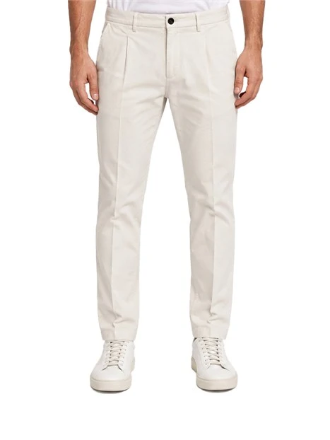 PANTALONI CHINO SLIM UOMO AVORIO