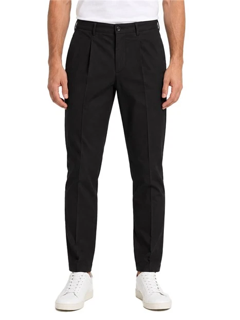 PANTALONI CHINO SLIM UOMO NERO